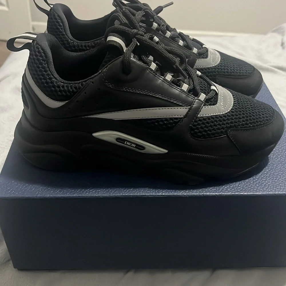 B22 Dior Size 42/9 black reflective - Picture 8 of 8